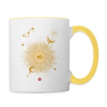 scorpio - Contrasting Mug - white/yellow - Right