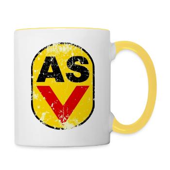 ASV - GDR - Army Sports Club - NVA - Retro - Contrasting Mug - white/yellow - Right