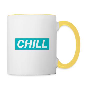 Chill - Contrasting Mug - white/yellow - Right