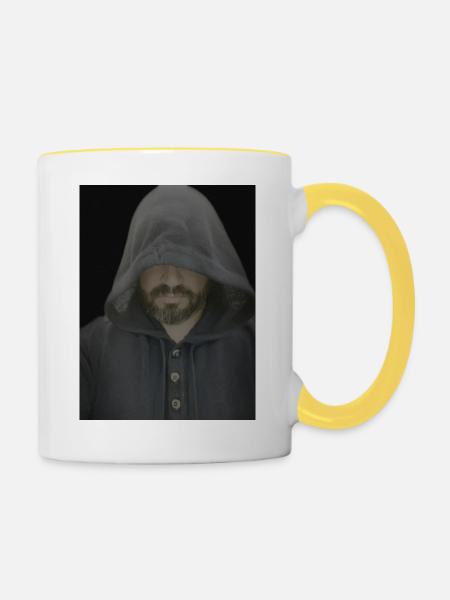 Crypto4Bishop - Tasse zweifarbig - Weiß/Gelb