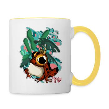 frog - Contrasting Mug - white/yellow - Right