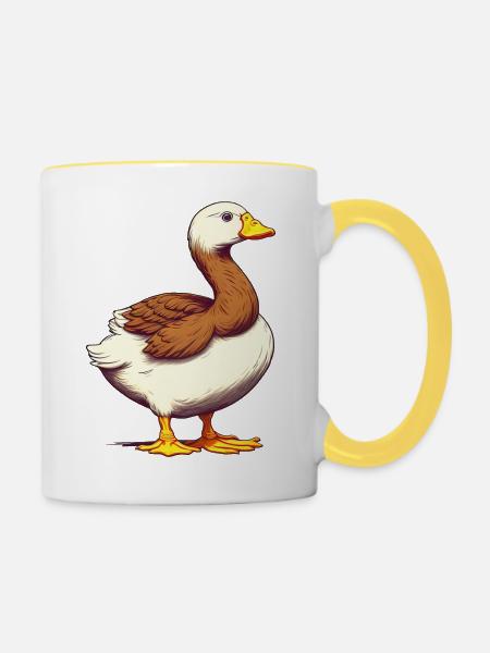Quacksalber-tastisch - Tasse zweifarbig - Weiß/Gelb