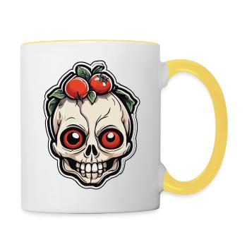 Tomato Skull - Contrasting Mug - white/yellow - Right