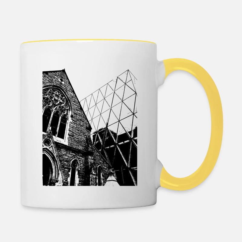 Dublin - Mug contrasté - blanc/jaune