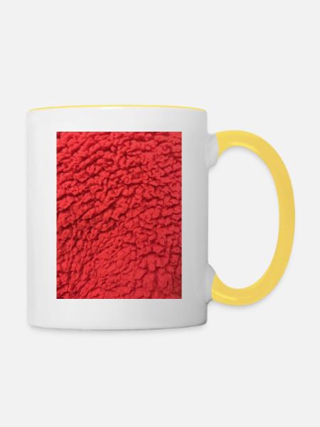 Mein Design - Tasse zweifarbig - Weiß/Gelb