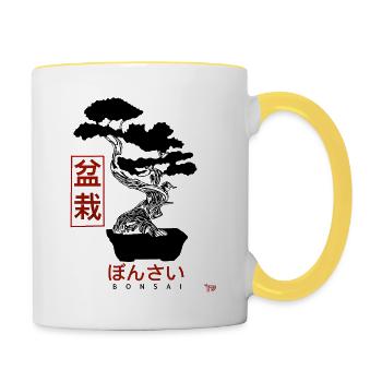 BONSAI - Contrasting Mug - white/yellow - Right