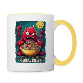 Cereal Killer - Contrasting Mug - white/yellow - Right