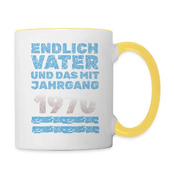 with 1970 - Contrasting Mug - white/yellow - Right