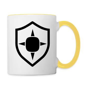 shield - Contrasting Mug - white/yellow - Right