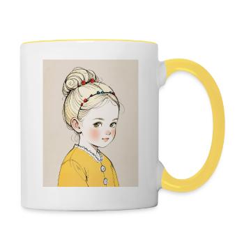 Innocence in Bloom - Contrasting Mug - white/yellow - Right