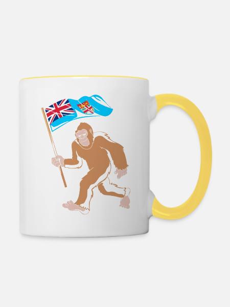 Fiji - Tasse zweifarbig - Weiß/Gelb
