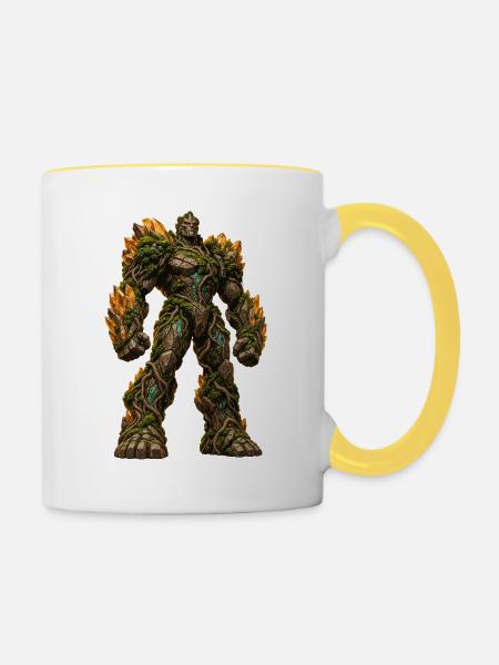Waldstein Goliath: Kristallranken - Tasse zweifarbig - Weiß/Gelb