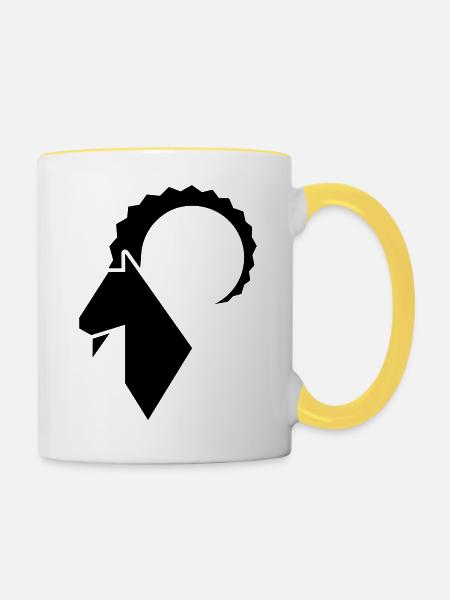 Biohof Gunz 3 - Tasse zweifarbig - Weiß/Gelb