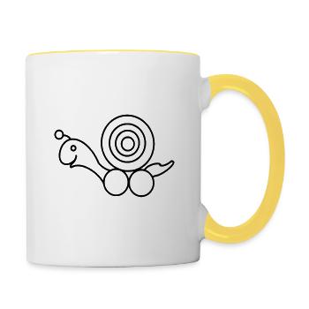 snail - Contrasting Mug - white/yellow - Right