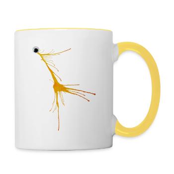 MONSTRUMMS N° 11 - Mug contrasté - blanc/jaune - Droite