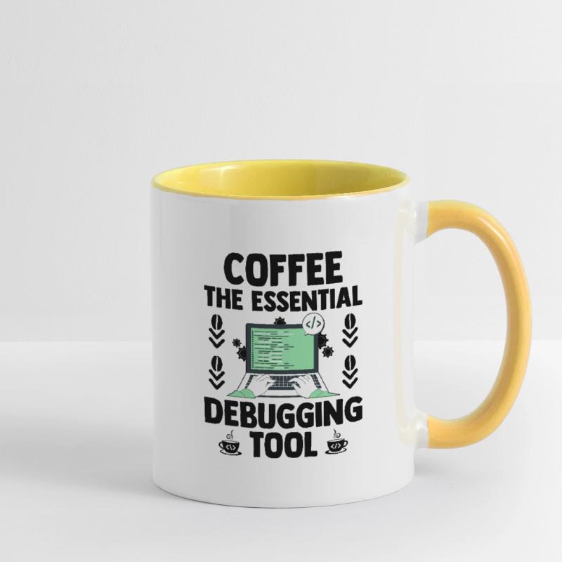 Café Codage Programmeur Codeur Développeur Nerd Coff Mug contrasté