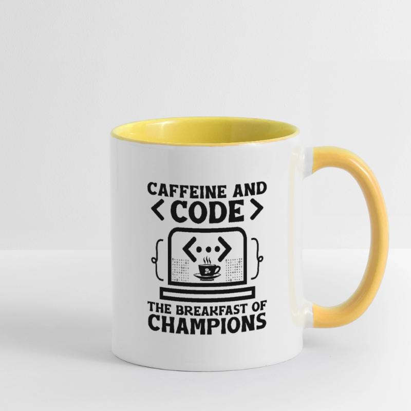 Café Codage Programmeur Codeur Développeur Nerd Coff Mug contrasté