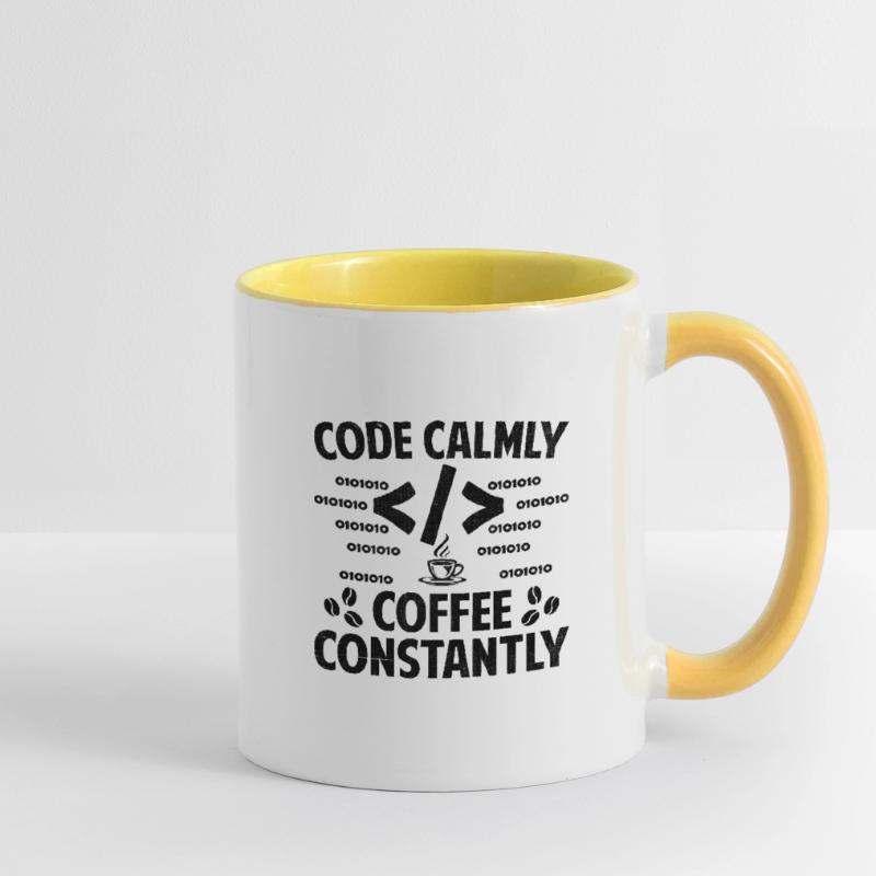 Kaffee-Codierung Programmierer Programmierer Entwickler Nerd Coff Tasse zweifarbig