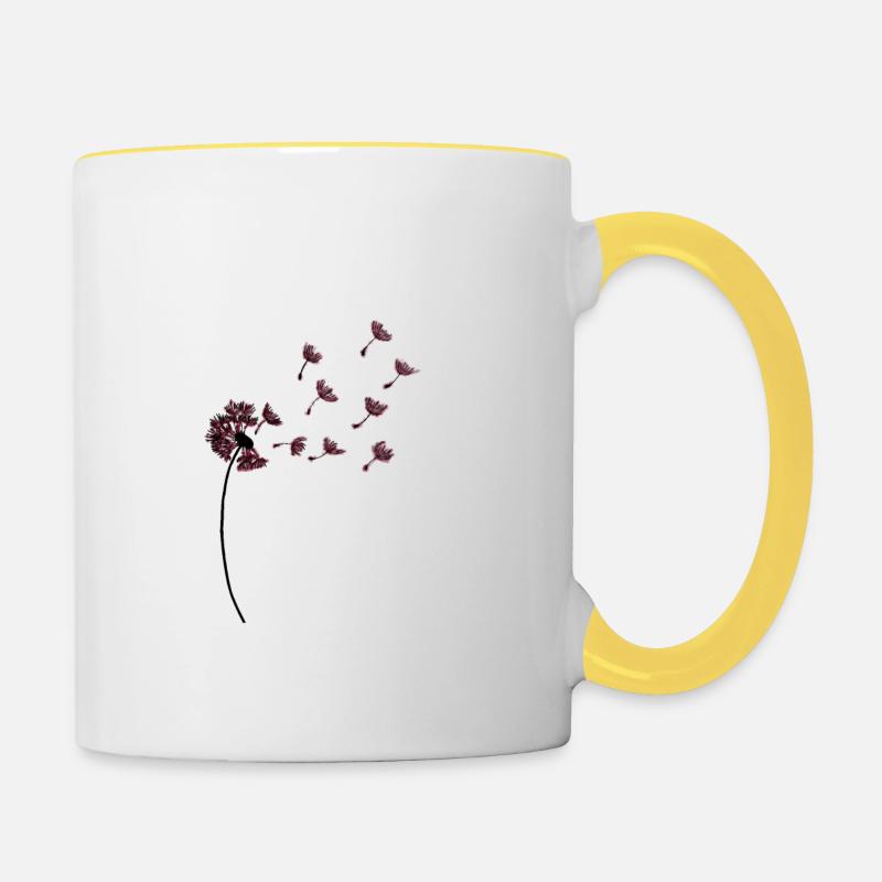 Pusteblume Graphics - Contrasting Mug - white/yellow