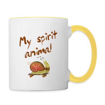 slug - Contrasting Mug - white/yellow - Right