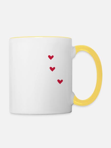 Bester Bruder der Welt - Tasse zweifarbig - Weiß/Gelb