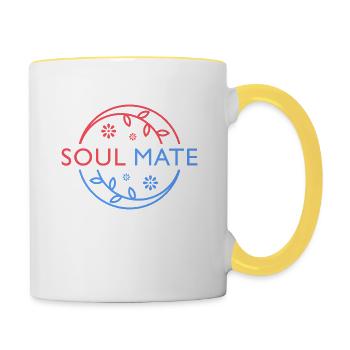 soulmate - Contrasting Mug - white/yellow - Right