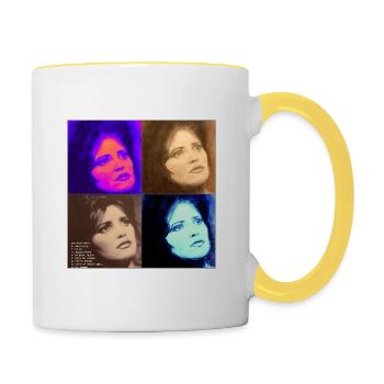 Wanted Mary - Tasse zweifarbig - Weiß/Gelb - Rechts