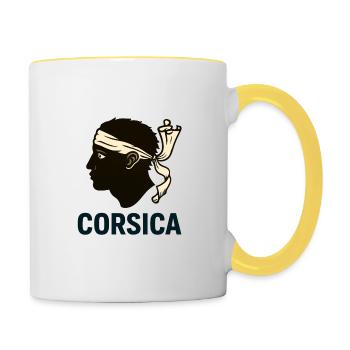 Corsica Moor's Head - Tasse zweifarbig - Weiß/Gelb - Rechts