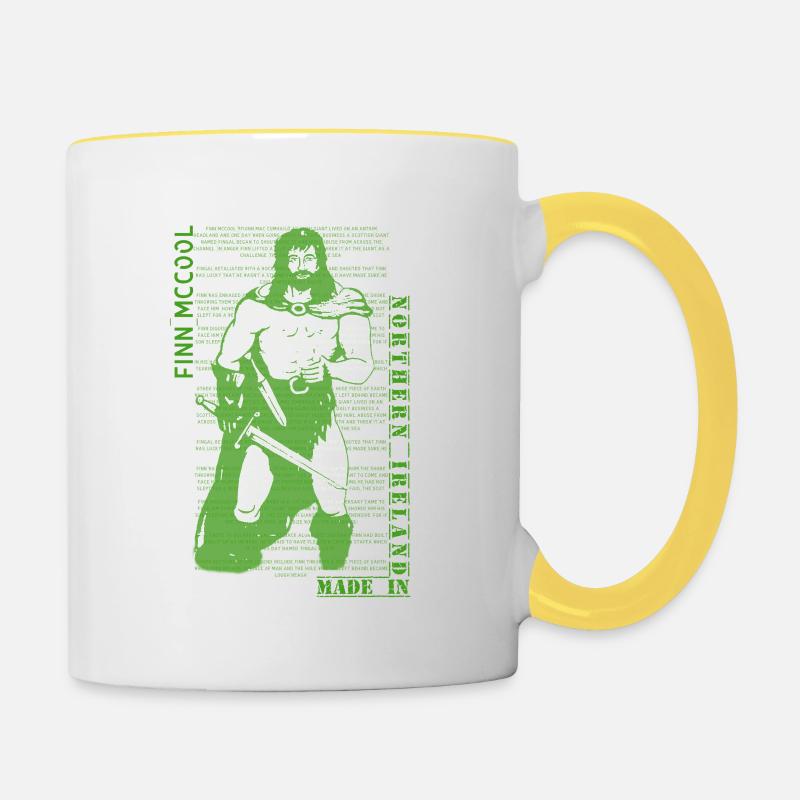 Finn McCool - Contrasting Mug - white/yellow