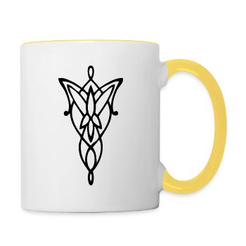 Arwen Evenstar - Contrasting Mug - white/yellow - Right