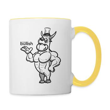 Strong Bullish - Tasse zweifarbig - Weiß/Gelb - Rechts