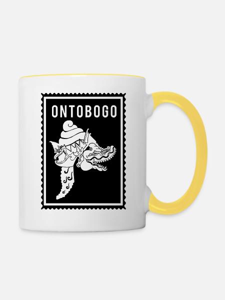 Ontobogo - Wayang - Tasse zweifarbig - Weiß/Gelb