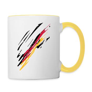Energie - Tasse zweifarbig - Weiß/Gelb - Rechts