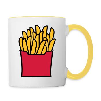 Fries - Contrasting Mug - white/yellow - Right