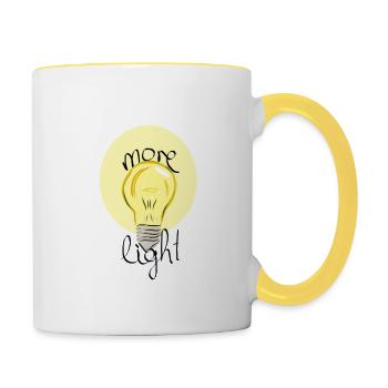 More Light - Tasse zweifarbig - Weiß/Gelb - Rechts