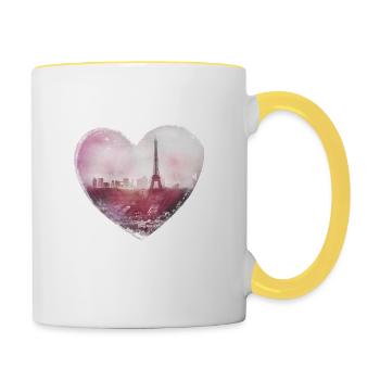 Paris - Contrasting Mug - white/yellow - Right