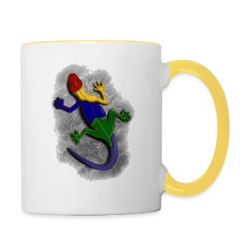 LIVE COLORS - Contrasting Mug - white/yellow - Right