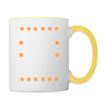 Hip hop breakdance - Mug contrasté - blanc/jaune - Droite
