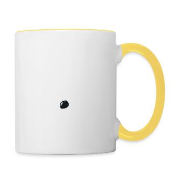 Moon Swing Astronaut Stars Space Man Funny - Tasse zweifarbig - Weiß/Gelb - Rechts