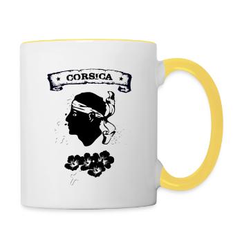 Corsica - Tasse zweifarbig - Weiß/Gelb - Rechts