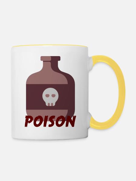 Poison - Tasse zweifarbig - Weiß/Gelb