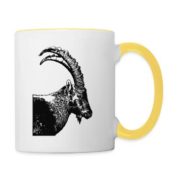 bouquetin - Tasse zweifarbig - Weiß/Gelb - Rechts
