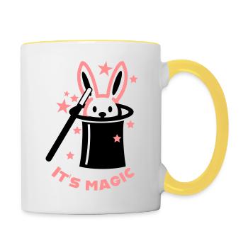 It s magic - Contrasting Mug - white/yellow - Right