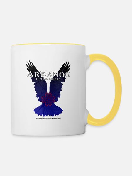 ArKanos letzter Wohnsitz - Tasse zweifarbig - Weiß/Gelb