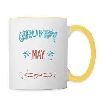 c sharp programming quote fathersday statement - Tasse zweifarbig - Weiß/Gelb - Rechts