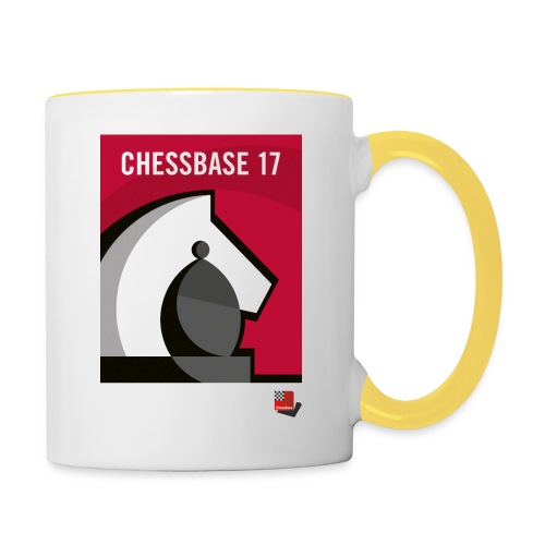 CHESSBASE 17 - Schach, Läufer, Springer - Taza en dos colores