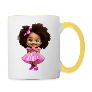 Puppesweet - Contrasting Mug - white/yellow - Right