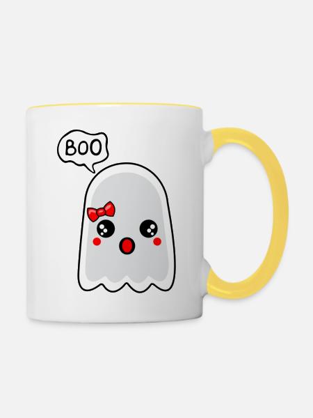 Ghost Of Disapproval - Tasse zweifarbig - Weiß/Gelb