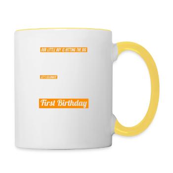 Adobe Express 20230920 2011550 1 - Mug contrasté - blanc/jaune - Droite