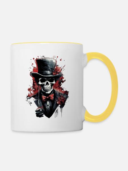 Dirigent - Tasse zweifarbig - Weiß/Gelb